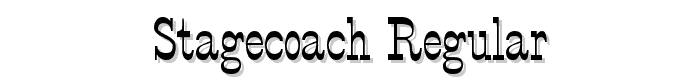 StageCoach Regular font